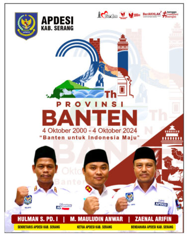 DPC APDESI Kabupaten Serang Mengucapkan Selamat HUT Provinsi Banten ke-24 Tahun 2024