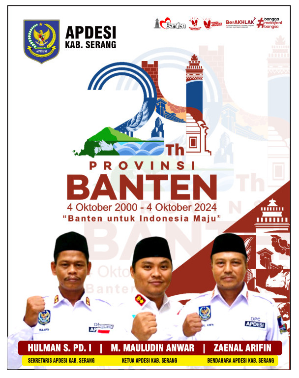 DPC APDESI Kabupaten Serang Mengucapkan Selamat HUT Provinsi Banten ke-24 Tahun 2024