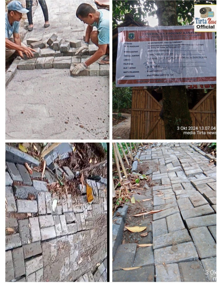 Pekerjaan Paving Block Di Desa Panyaungan Jaya Diduga Dikerjakan Asal Jadi Dan Amburadul Pekerjaan Paving Block Di Desa Panyaungan Jaya Diduga Dikerjakan Asal Jadi Dan Amburadul