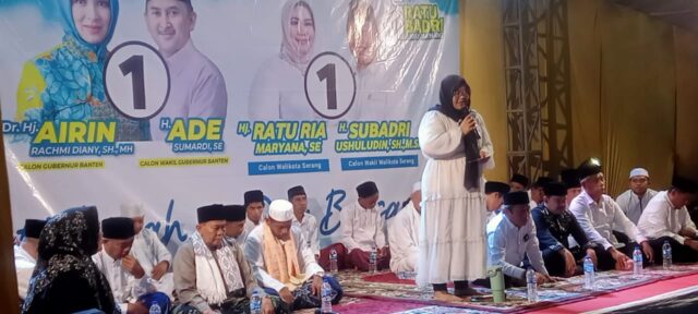 Istighasah Meriah di Pengampelan, Paslon Nomor Urut 1 Disambut Antusias Warga