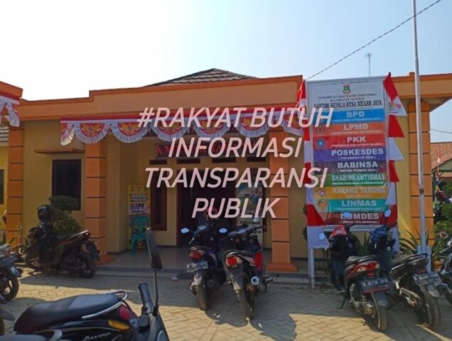 Desa Mekar Jaya Dinilai Lalai Amanat Undang-Undang Keterbukaan Publik