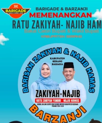 Relawan BARZANJI-BARIGADE Rayakan Kemenangan Sementara Ratu Zakiah Najib di Pilkada Serang