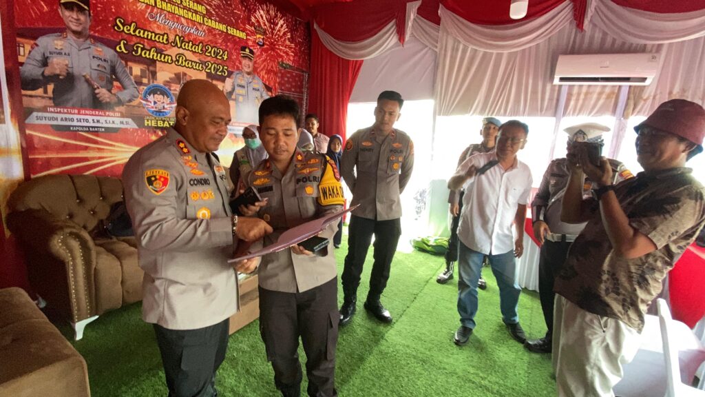 Pastikan Kesiapsiagaan Personel, Kapolres Serang Cek Pospam Ops Lilin Maung 2024 Pastikan Kesiapsiagaan Personel, Kapolres Serang Cek Pospam Ops Lilin Maung 2024