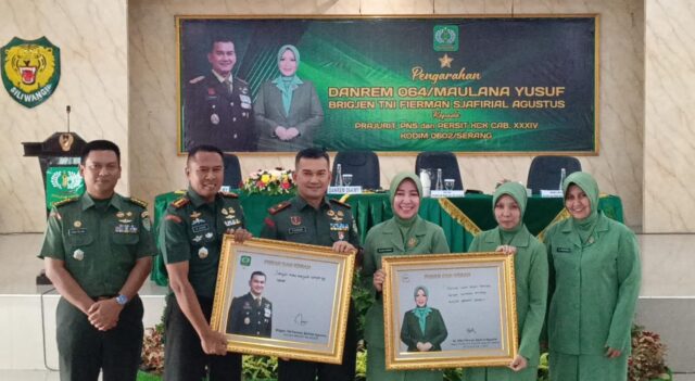 Danrem 064/MY Kunjungi Kodim 0602/Serang, Tekankan Pentingnya Sinergi dan Keharmonisan