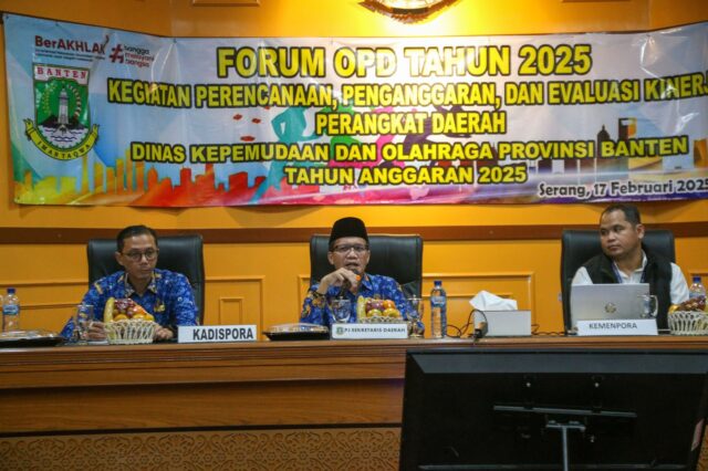 Pj Sekda Banten : Forum OPD Untuk Penyelarasan Program dan Target Kinerja