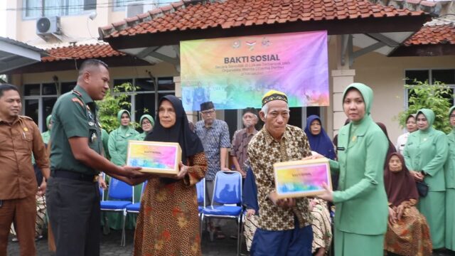 Dharma Pertiwi Pecahkan Rekor MURI, Cabang 0602/Serang Turut serta Dalam Bakti Sosial Serentak