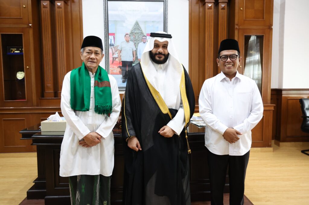 Andra Soni Sambut Imam Besar Masjidil Haram Syekh Abdurrahman Al Ausy