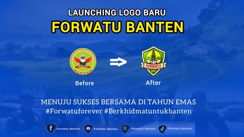 Forwatu Banten Luncurkan Logo Baru, Simbol Keberanian dan Kepedulian