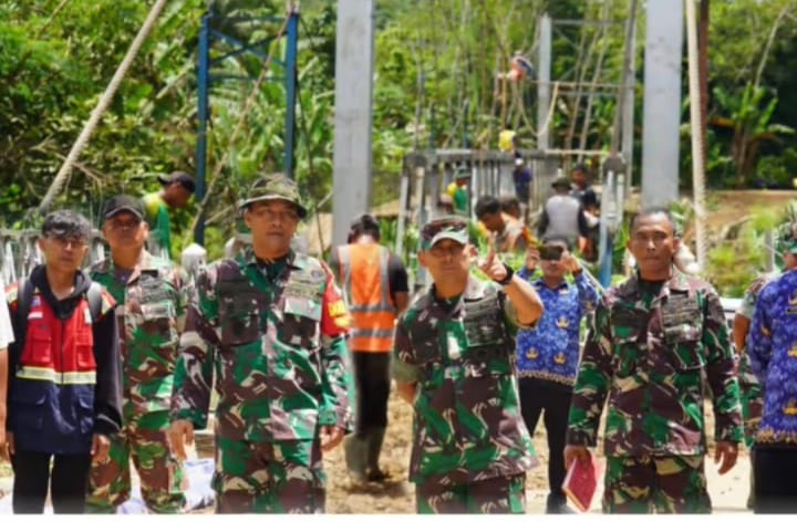 Danrem 064/MY Tinjau TMMD ke-123 di Lebak, Pastikan Kelancaran Program