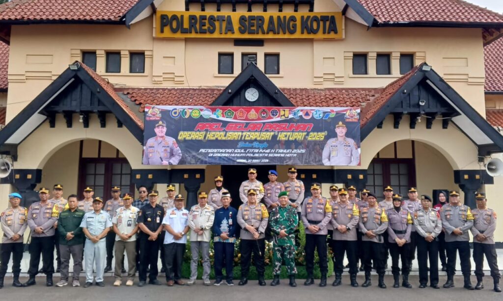 Sinergi TNI-Polri, Kodim 0602/Serang Bersama Polresta Serang Kota Siap Amankan Idul Fitri 1446 H