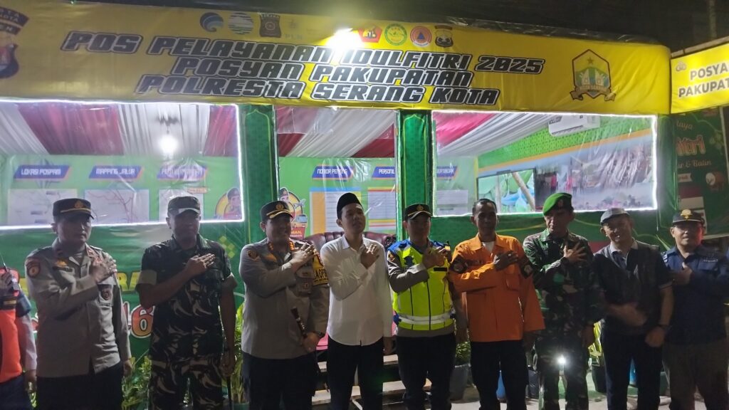 Kapolresta Serang Kota Pastikan Arus Mudik Lancar, Wakil Wali Kota Apresiasi TNI-Polri Kapolresta Serang Kota Pastikan Arus Mudik Lancar, Wakil Wali Kota Apresiasi TNI-Polri