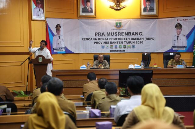 Pra Musrenbang, Wagub Banten A Dimyati Natakusuma Dorong Percepatan Pembangunan