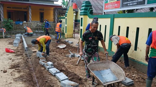 Jelang TMMD ke-124, Kodim Serang Genjot Pengerjaan Jalan Menuju SDN 3 Silebu