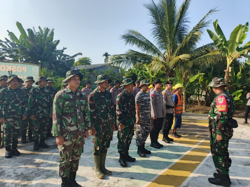 Dan SSK Satgas TMMD ke-124 Kodim 0602/Serang Pimpin Apel Pagi Jelang Pelaksanaan Kegiatan