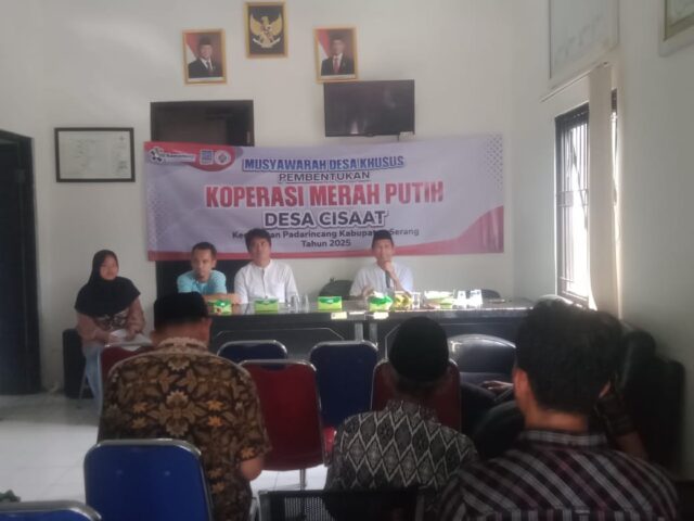 Desa Cisaat Gelar Musyawarah Pembentukan Koperasi Merah Putih dan BUMDes
