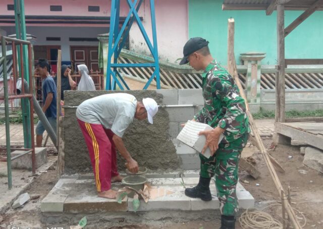 Satgas TMMD Ke-124 Kodim 0602/Serang Pasang Kran Air Program Sumur Bor Untuk PAUD
