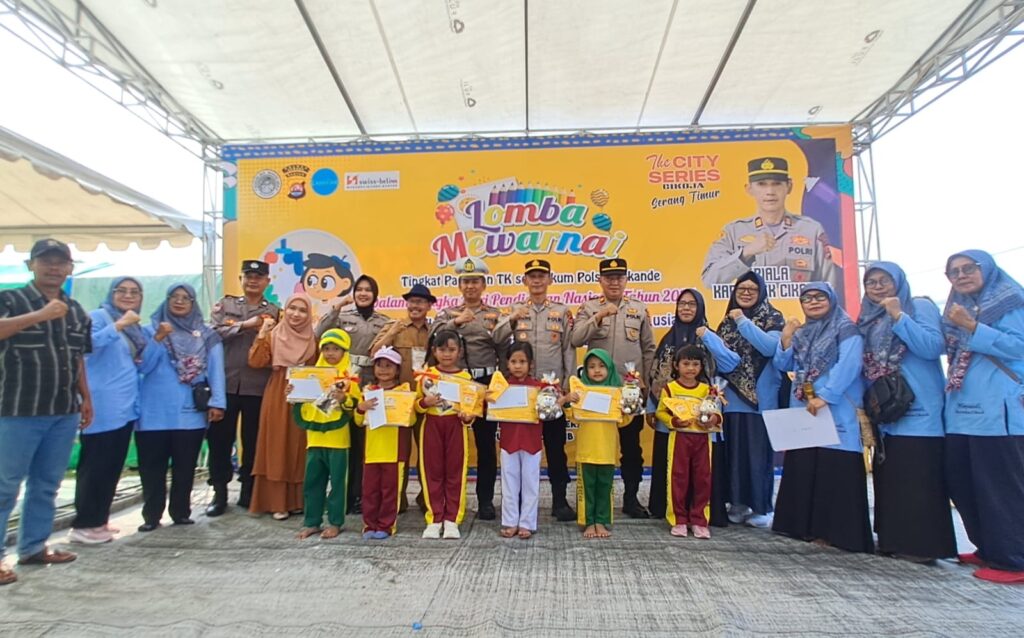 Polsek Cikande Gelar Lomba Mewarnai untuk Peringati Hardiknas