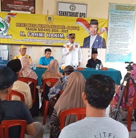Ketua DPRD Banten Fahmi Hakim Serap Aspirasi Warga Ciruas dalam Reses ke-III