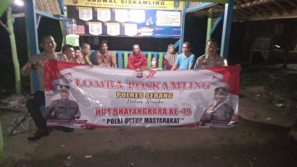Sambut Hari Bhayangkara, Polres Serang Gelar Lomba Siskamling Aktifkan Peran Warga Jaga Lingkungan