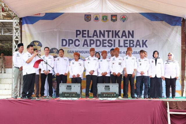 Andra Soni Hadiri Pelantikan DPC APDESI Lebak Periode 2025-2030