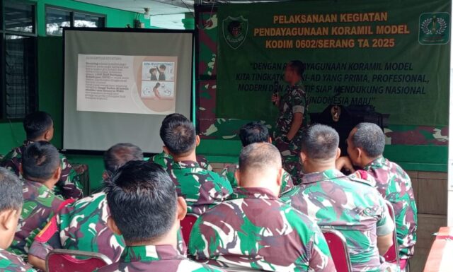 Kodim 0602/Serang Gelar Pendayagunaan Koramil Model Untuk Meningkatkan Kompetensi Babinsa