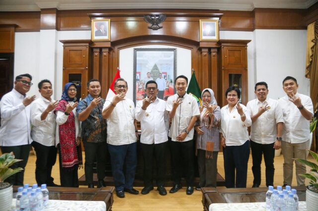 Terima Kunjungan REI, Andra Soni : Properti Berkembang, Daerah Maju