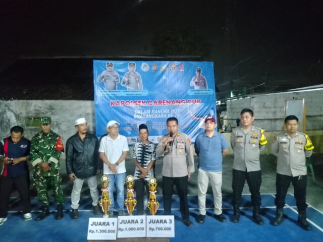 Polsek Carenang Gelar Bhayangkara Cup 2025, 13 Tim Berlaga Meriahkan HUT Bhayangkara ke-79
