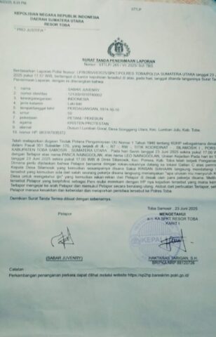 DPD PJS Sumut Desak Polisi Tangkap Pelaku Penganiayaan Wartawan di Toba