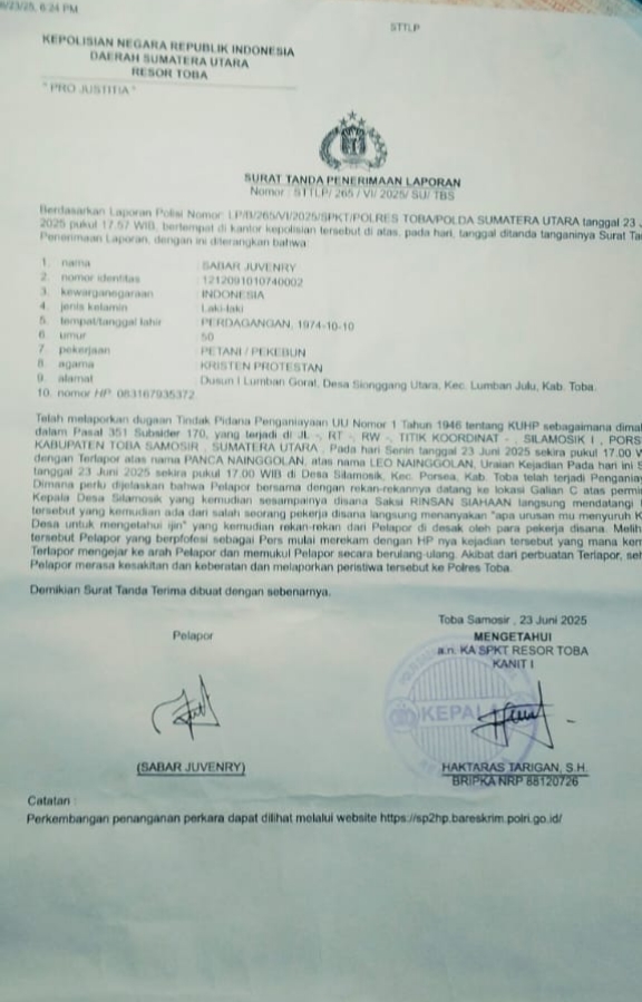 DPD PJS Sumut Desak Polisi Tangkap Pelaku Penganiayaan Wartawan di Toba DPD PJS Sumut Desak Polisi Tangkap Pelaku Penganiayaan Wartawan di Toba