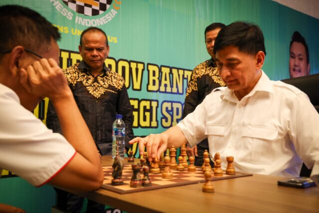 Buka Kejurprov Catur 2025, Wagub Banten : Hargai Lawan dan Jaga Sportivitas