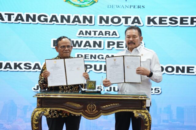 Kejaksaan dan Dewan Pers Sepakati MoU Demi Penegakan Hukum dan Kemerdekaan Pers