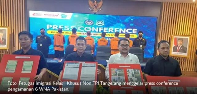 Kedai Kebab Jadi Petunjuk, Enam WN Pakistan Tanpa Izin Tinggal Diamankan Imigrasi Tangerang