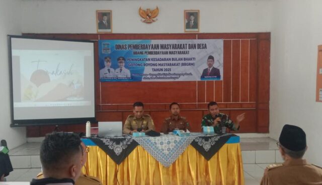 Danramil Waringinkurung Dukung Suksesnya Bulan Bhakti Gotong Royong Masyarakat Tahun 2025