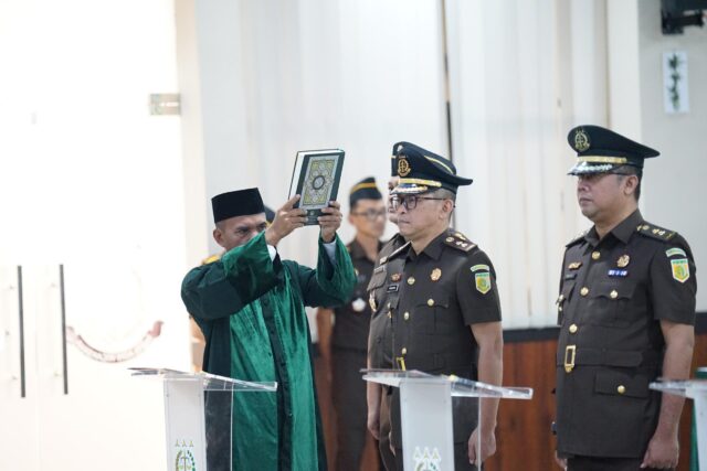 Pelantikan Pejabat Eselon III Kejati Banten, Kajati Siswanto Tekankan Profesionalisme dan Integritas