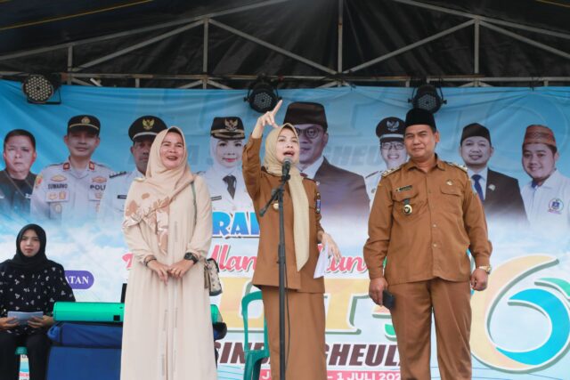 Hadiri HUT ke 46 Desa Sindangheula, Ratu Zakiyah : Perkokoh Kebersamaan