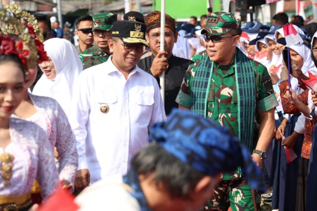 Upacara Penutupan Karya Bakti TNI, Andra Soni : Hasil Pembangunan Karya Bakti TNI Sangat Bermanfaat Untuk Masyarakat