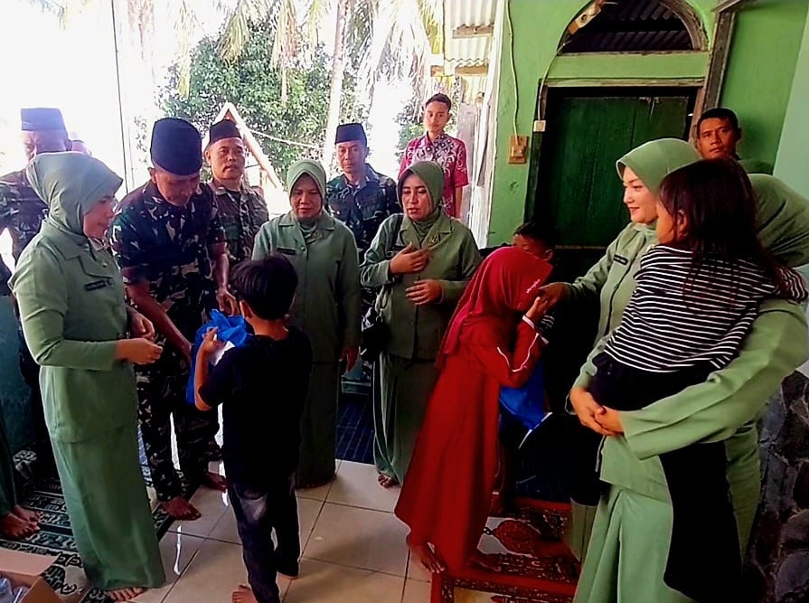 Koramil Pabuaran Perkuat Silaturahmi dengan Berbagi Kebahagiaan Bersama Anak Yatim