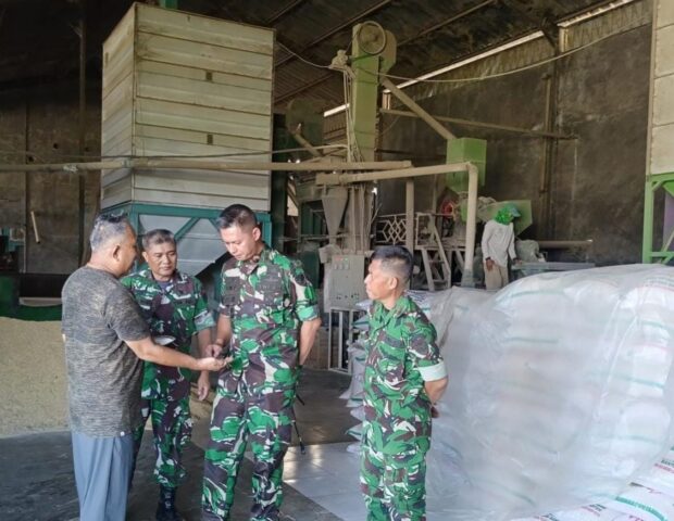 Dandim Serang Tinjau Penggilingan Padi, Pastikan Stok Beras Aman dan Harga Stabil