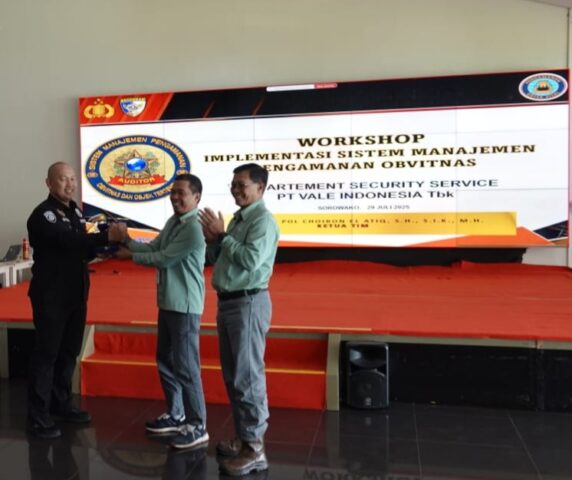 Korsabhara Baharkam Polri dan PT. Vale Indonesia Tbk, Gelar Workshop Implementasi Sistem Manajemen Pengamanan Obvitnas