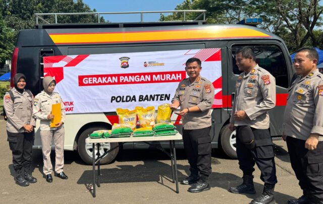 Polda Banten Sukses Gelar Gerakan Pangan Murah dan Warbinling