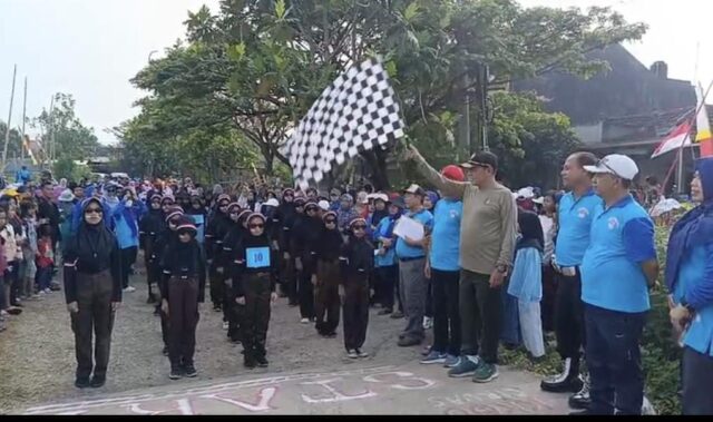 Danramil Ciruas Hadiri Lomba Gerak Jalan Dalam Rangka HUT RI Ke-80