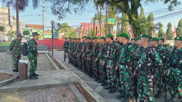 Danramil Cigugur Pimpin Tim Pelatih Upacara HUT RI ke-80 di Pangandaran