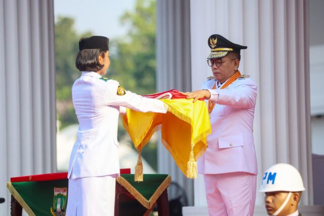 Andra Soni Pimpin Upacara Peringatan HUT Ke – 80 Kemerdekaan RI Tingkat Provinsi Banten