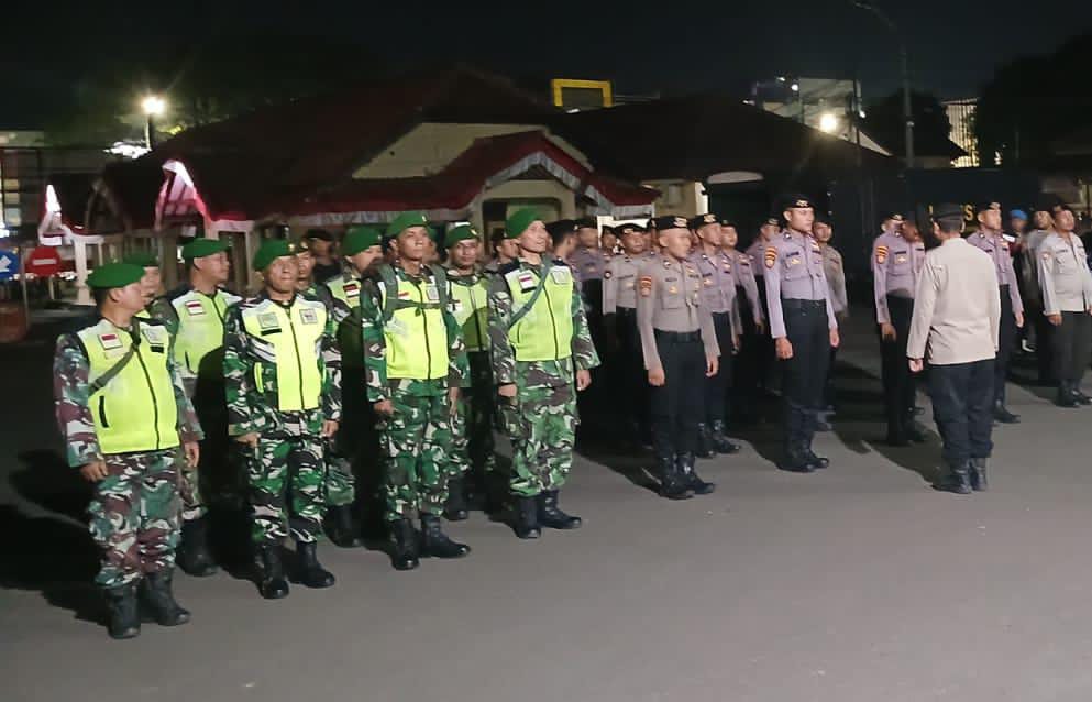 Dandim Serang Kerahkan Personel, Patroli Bersama Polisi Jaga Kondusifitas Wilayah