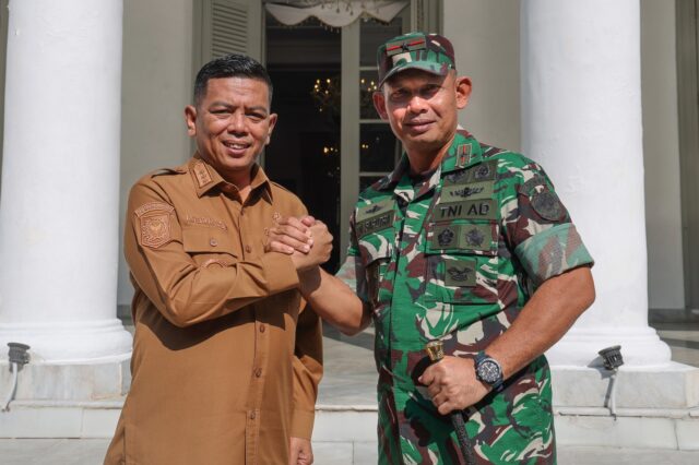 Gubernur Andra Soni Terima Kunjungan Danrem 064/Maulana Yusuf