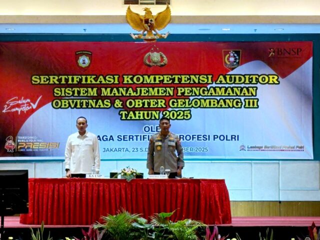 Baharkam Polri Gelar Sertifikasi Auditor SMP Obvitnas dan Obter TA. 2025