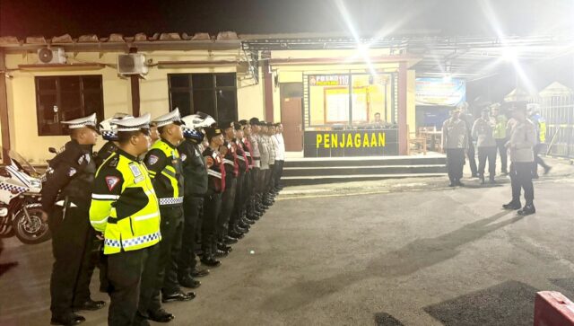 Dalam Rangka Cipta Kondisi, Polres Pandeglang Gelar Patroli Skala Besar