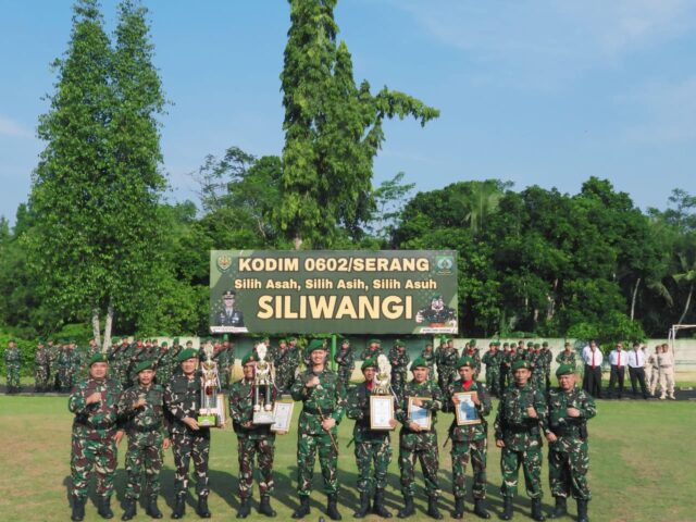 Dandim 0602/Serang Apresiasi Lima Koramil Berprestasi