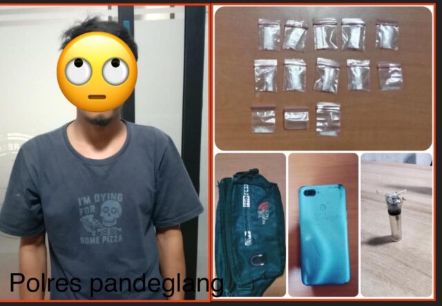 Satresnarkoba Polres Pandeglang Amankan Seorang Pria Diduga Edarkan Sabu di Kecamatan Banjar