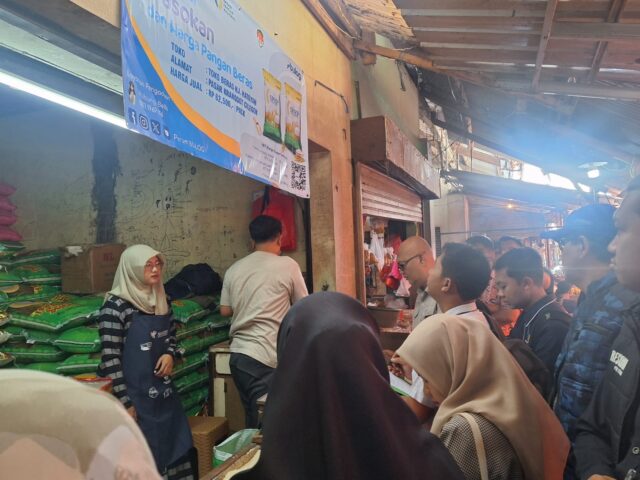 Sidak Pasar, Satgas Pangan Polri Pastikan Harga dan Stok Beras di Cilegon Stabil